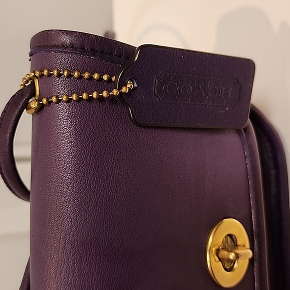 Vintage Coach Purple Everett  #9934 - Picture 17 of 17